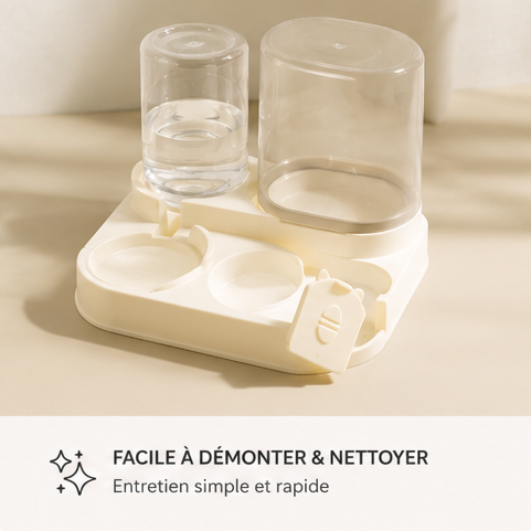 Distributeur Automatique 2-en-1 Eau & Croquettes pour Chats et Chiens 🐾