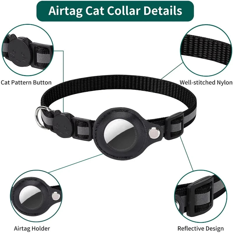 Collier pour Chat avec Support AirTag – Réfléchissant & Sécurisé