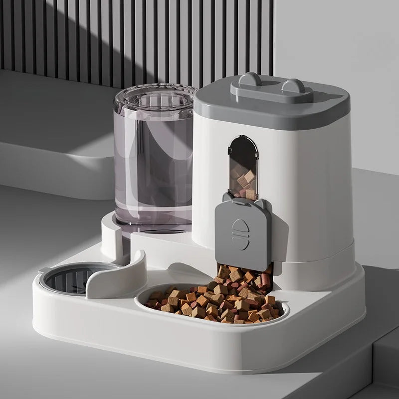 Distributeur Automatique 2-en-1 Eau & Croquettes pour Chats et Chiens 🐾