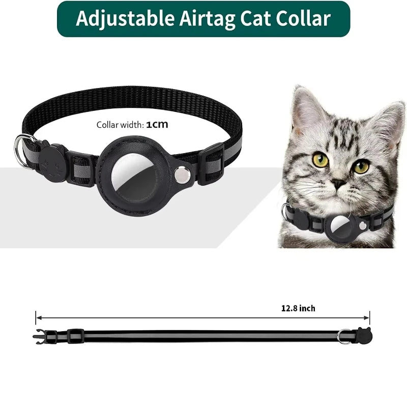 Collier pour Chat avec Support AirTag – Réfléchissant & Sécurisé