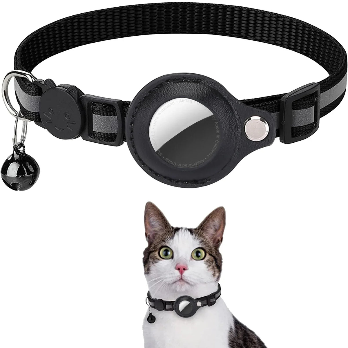Collier pour Chat avec Support AirTag – Réfléchissant & Sécurisé
