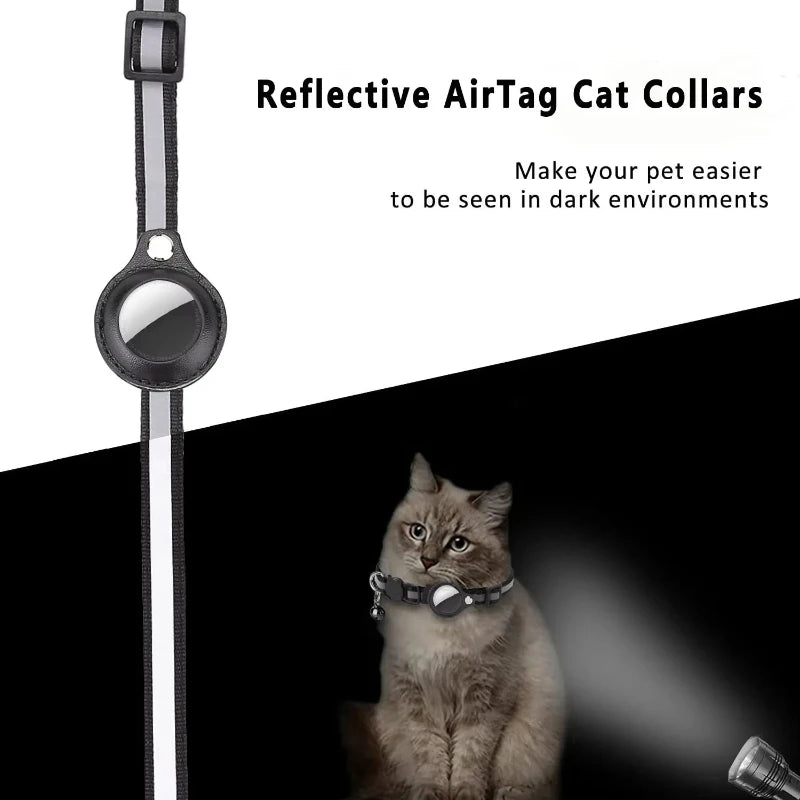 Collier pour Chat avec Support AirTag – Réfléchissant & Sécurisé